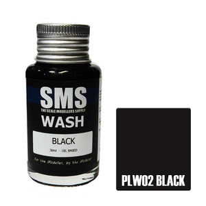 SMS PLW02 Wash Black - Lazy Modeller