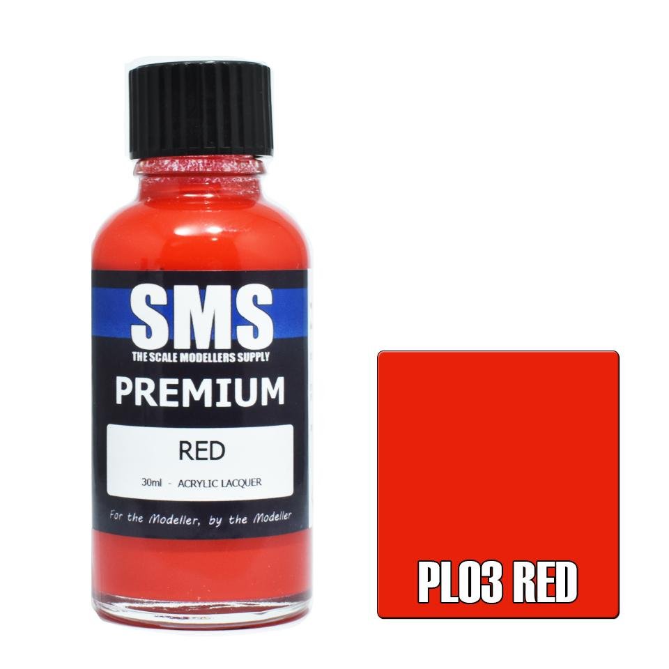 SMS Premium PL03 Red 30ml - Lazy Modeller