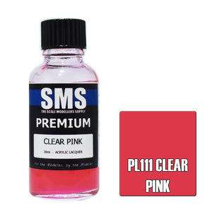SMS Premium PL111 Clear Pink 30ml - Lazy Modeller