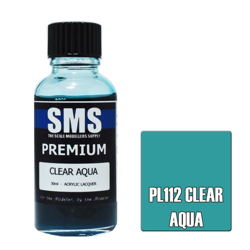 SMS Premium PL112 Clear Aqua 30ml - Lazy Modeller