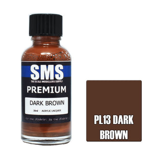 SMS Premium PL13 Dark Brown 30ml - Lazy Modeller