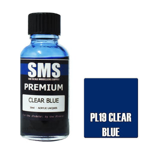 SMS Premium PL19 Clear Blue 30ml - Lazy Modeller