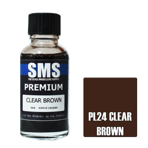 SMS Premium PL24 Clear Brown 30ml - Lazy Modeller