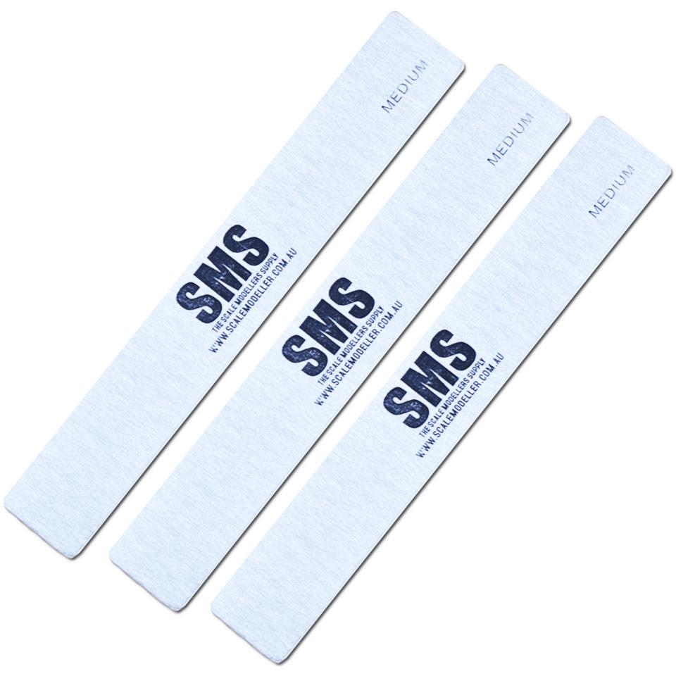 SMS SND06 Sanding Sticks 3pc Medium Grit – Lazy Modeller