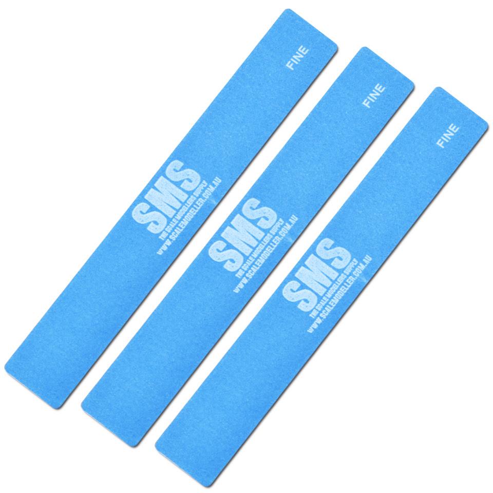 SMS SND07 Sanding Sticks 3pc Fine Grit - Lazy Modeller