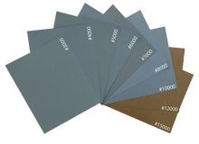Load image into Gallery viewer, Wet Dry Sanding Paper 9 Sheets 3000 - 15000 - Lazy Modeller
